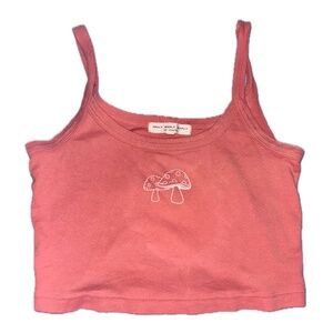 Truly Madly Deeply (Urban Outfitters) Pink Mushroom Cropped Tank